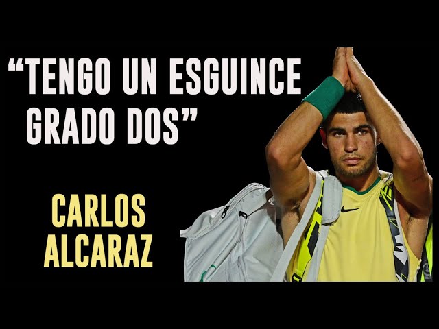 Alcaraz y su lesión: "Tengo un esguice lateral grado dos en el tobillo" #alcaraz #carlosalcaraz