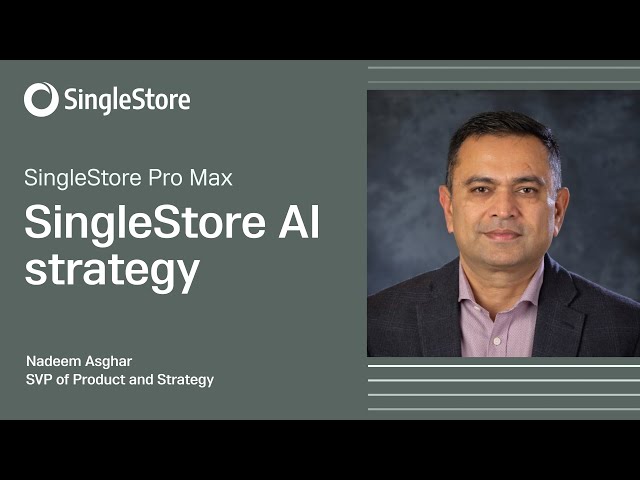 SingleStore AI strategy