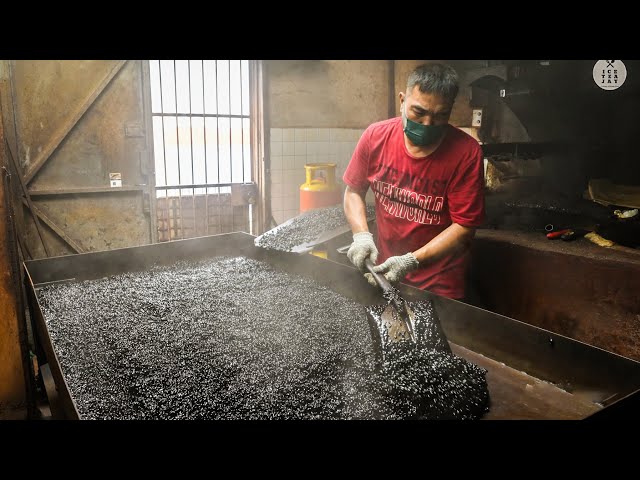 65 Years Old Coffee Factory ! AMAZING Process of Making Traditional Coffee in Penang - Malaysia