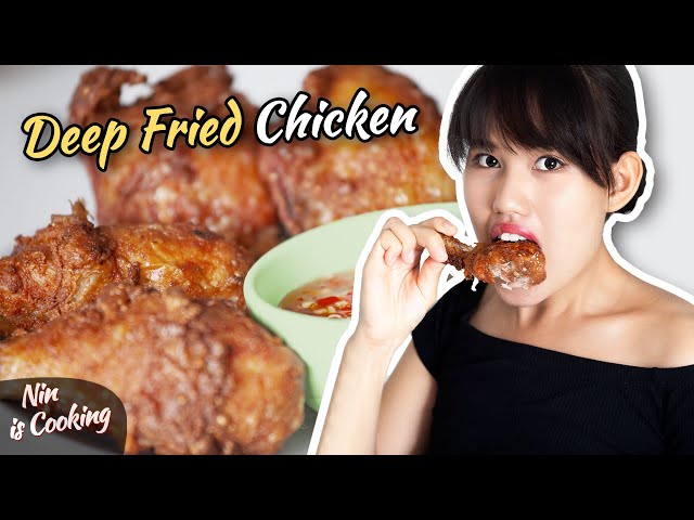How to: Thai Deep Fried Chicken - Gai Tod (Crispy skin & Juicy meat) - Nin is Cooking