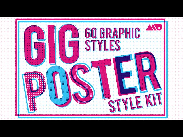 PROMO: Gig Poster Style Kit Overview for Adobe Illustrator