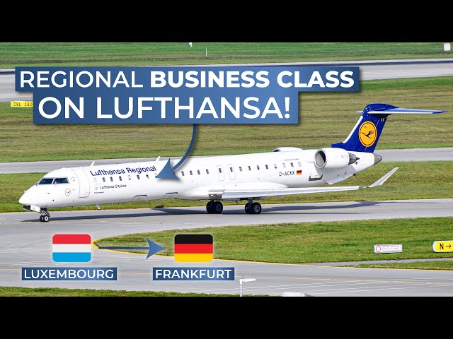TRIPREPORT | Lufthansa CityLine (BUSINESS CLASS) | Luxembourg - Frankfurt | Bombardier CRJ900