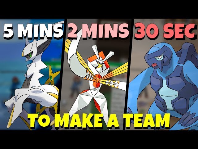Making a team in 5 MINUTES / 2 MINUTES / 30 SECONDS Challenge!