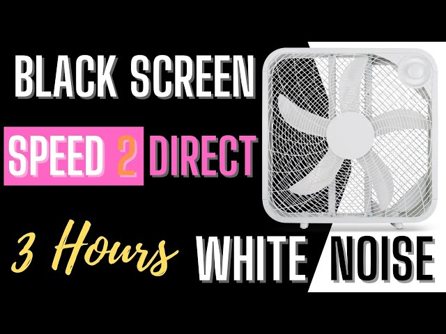 Royal Sounds - White Noise | 3 Hours of Box Fan Speed 2 Direct For Improved Sleep, Study and Focus