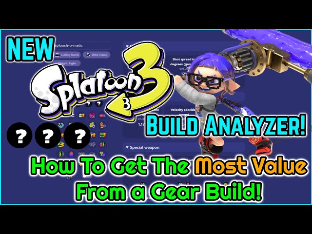 How To Make A PERFECT Gear Build For ALL WEAPONS - Splatoon 3 Gear Building Guide