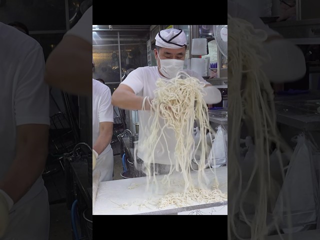 amazing handmade noodle master - Korean street food #shorts