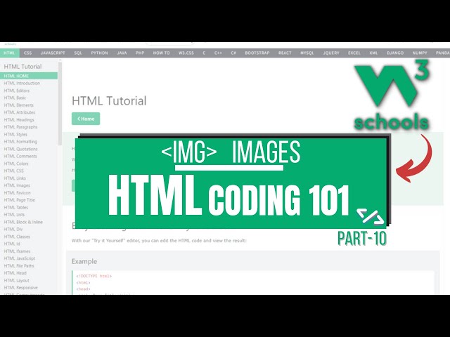HTML Coding 101: 10 HTML Images | W3Schools.com HTML Tutorial
