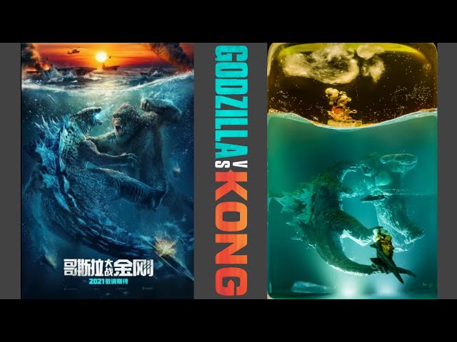 DIY . Godzilla vs Kong Underwater battle [ thalassophobia/polymer clay/resin art]