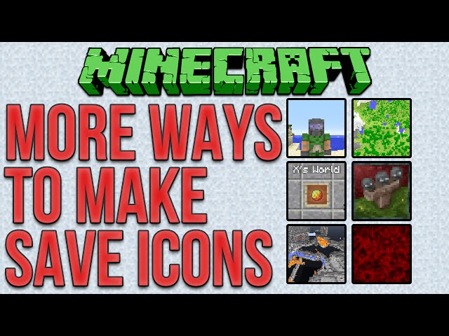 Minecraft: More Ways To Make Cool Save Icons Tutorial