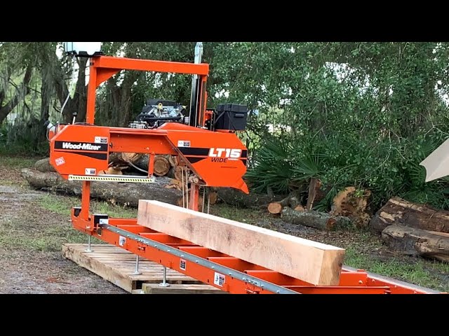 Wood-Mizer LT15 Wide Sawmill Assembly - Cutting Our First Log - 1