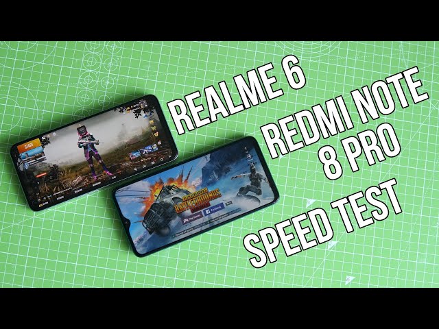 Realme 6 vs Redmi Note 8 Pro Speed Test Comparison, PUBG Mobile Graphics, Battery Drain Test