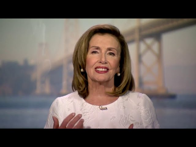 Speaker Nancy Pelosi at the Democratic National Convention