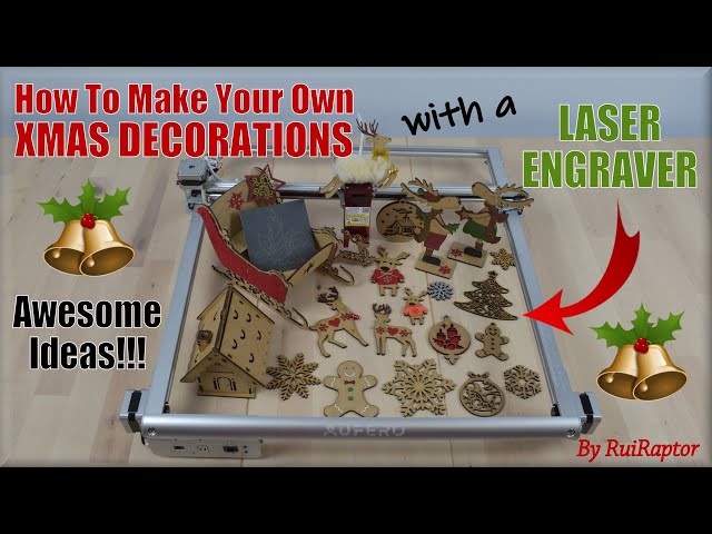 Create Awesome XMAS DECORATIONS With A Cheap Laser Engraver 🎄