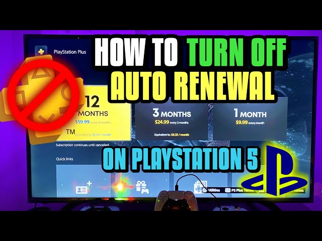 How to Turn Off Auto Renewal on PlayStation Plus (PlayStation 5)