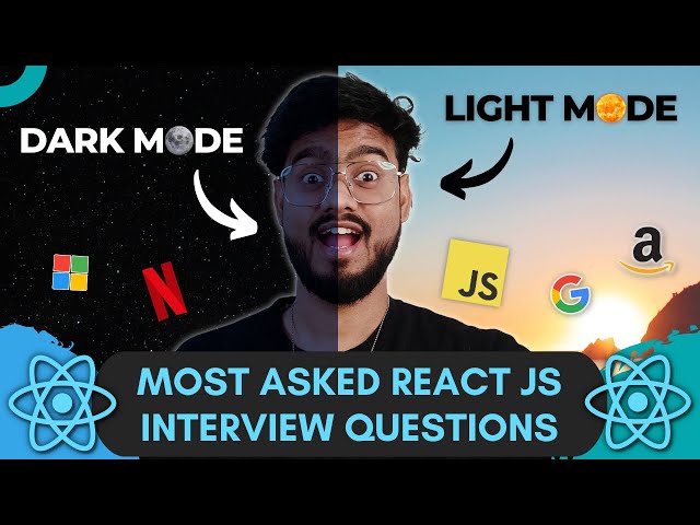 React JS Interview Questions ( Dark mode Light mode ) - Frontend Machine Coding Interview Experience