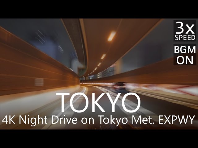 4K Night Drive on Tokyo Metropolitan EXPWY | Suzugamori Ent to Mukojima Exit / 首都高夜景ドライブ鈴ヶ森→渋谷→向島