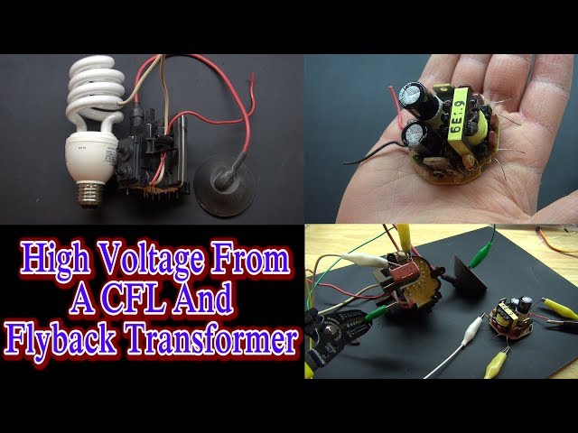 High Voltage From A CFL And Flyback Transformer