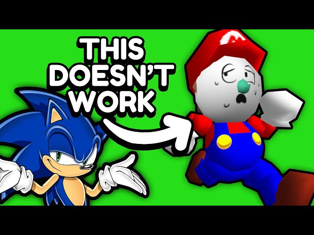 Beating a SONIC game as MARIO (IT'S TORTURE 😄)