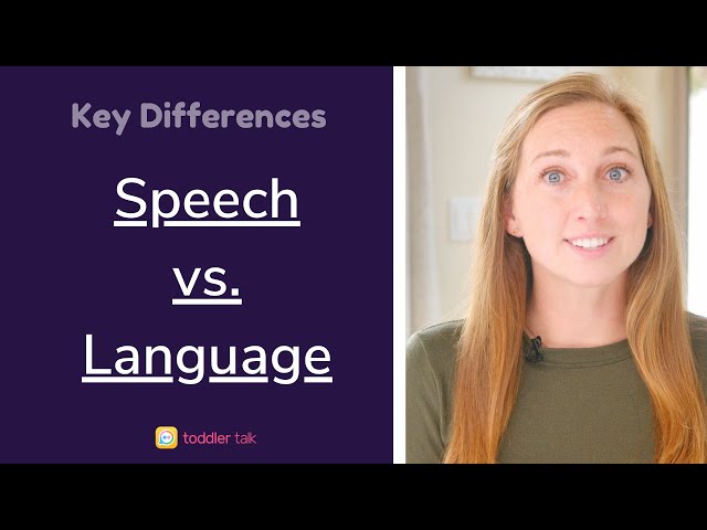 Speech vs Language - KEY differences  [Learn how toddlers develop speech and language differently]