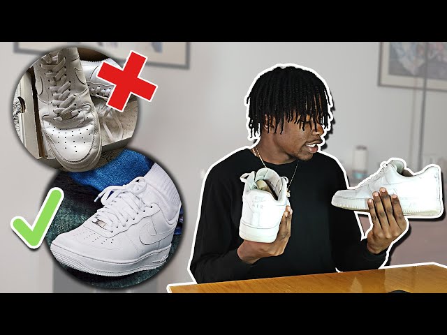 COMMENT ENLEVER LES PLIS DE SES PAIRES ? 👟 ( How To Get Creases Out Of Air Force 1's) - AKA LENNY