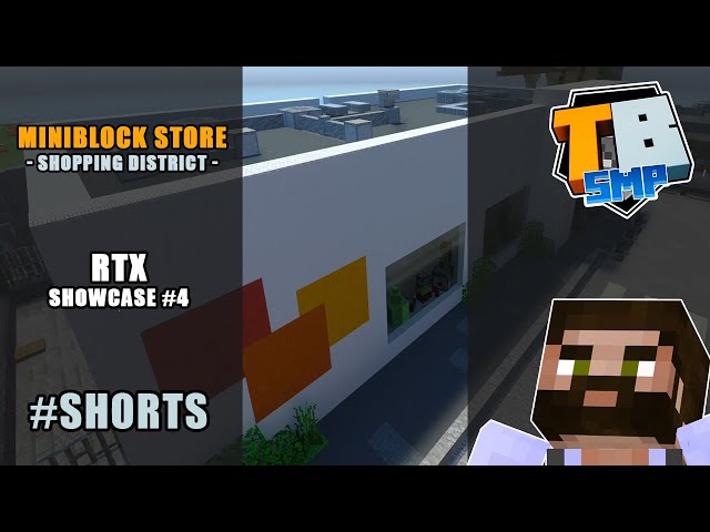 Miniblock Shop in RTX |  Truly Bedrock Season 2 | RTX Showcase 04 | #shorts