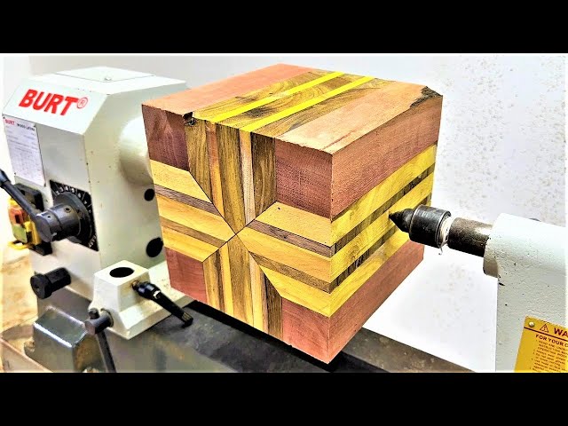 The King Of Woodworking With Unlimited Breakthrough Designs Of An Artisan Working On A Wood Lathe