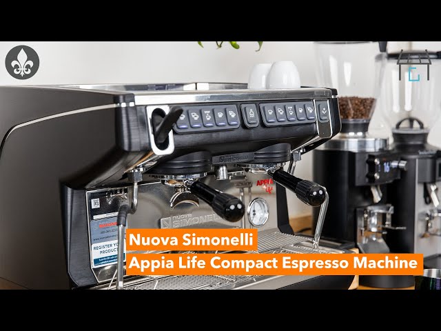 Nuova Simonelli Appia Life Compact Volumetric 2 Group Espresso Machine Overview
