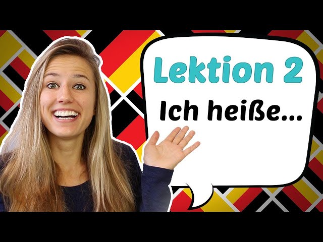 GERMAN LESSON 2: How to say "MY NAME IS ..." in German 😄😄😄