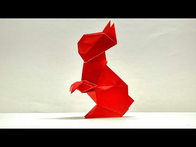 Origami bunny tutorial / 折り紙ウサギ作り方