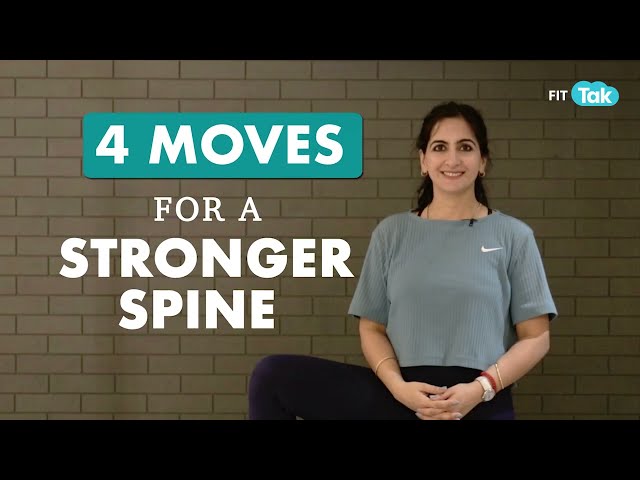 Simple Exercises To Relax & Strengthen Your Spine | Back Pain | Home Work Out | Fit Tak