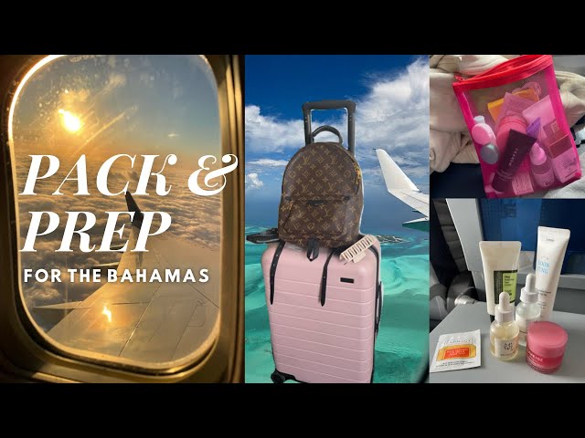 PACK + PREP FOR THE BAHAMAS! | everything I packed in my luggage & travel essentials!