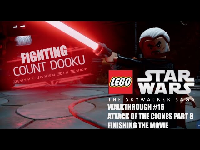 LEGO Star Wars The Skywalker Saga Walkthrough #16 Attack Of The Clones Part 8 Fighting Count Dooku