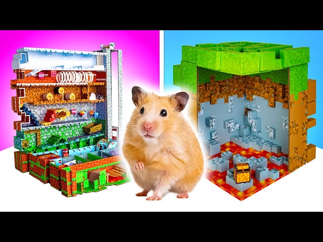 Minecraft Maze For Hamster From Cardboard
