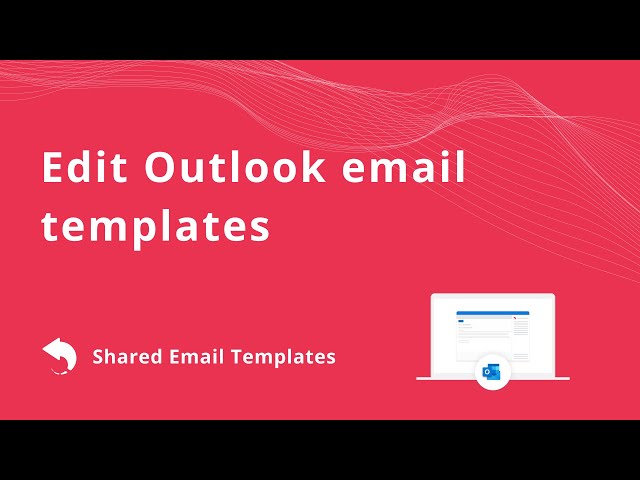 Edit shared email templates for Outlook