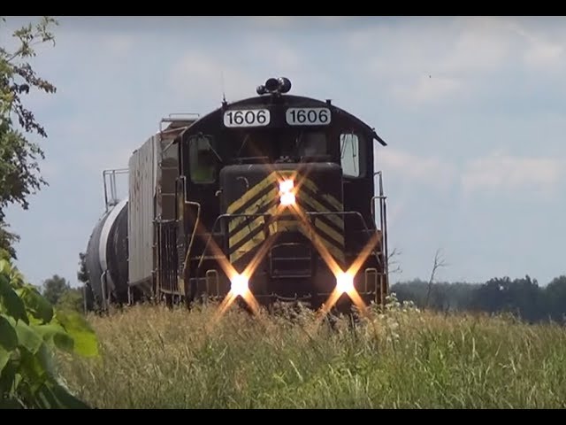 PREX 1606 in the brush ND&W Railroad GP16 on the Wabash
