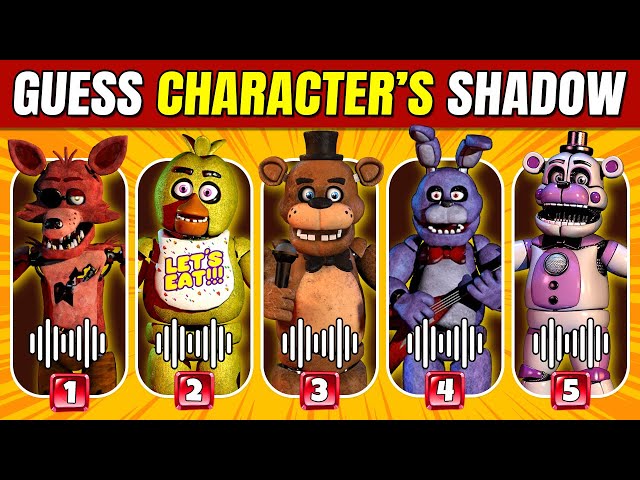 Guess The FNAF Character by Their Shadow - Fnaf Quiz | Five Nights At Freddys