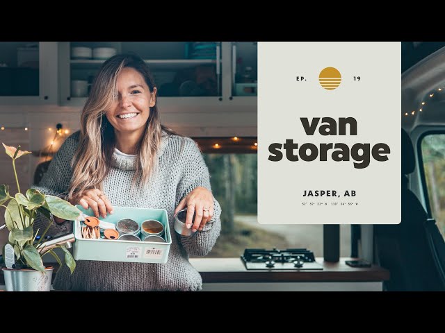 Van STORAGE ideas & organization HACKS |  Full-time minimalistic living
