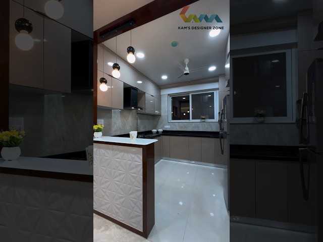 Beautiful Acrylic Kitchen Design #kamsdesignerzone #interiorstyle #interiordesigner #interiordesign