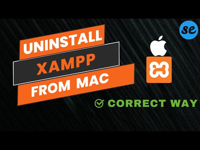 How to Uninstall XAMPP on Mac OS X | Remove XAMPP from Mac (2024)