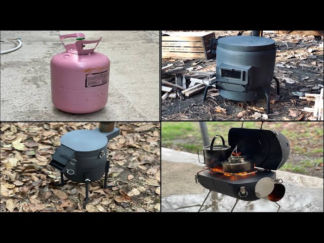 빈 가스통으로 4개의 스토브 만드는방법 ㅣMaking various stoves using gas cylinders