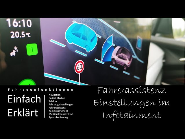 VW ID3 ID4- Fahrerassistenz im Infotainment | Spurhalte Assistent | ACC | VZE | Front Assist