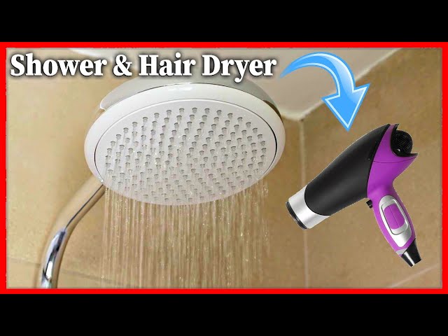 Hair Dryer and Shower Sounds, White Noise Water Shower and Blow Dryer