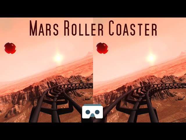 Virtual Reality 3D Video:  Sci-Fi SBS Roller Coaster VR on Mars - 롤러코스터, montañas rusas, achterbahn