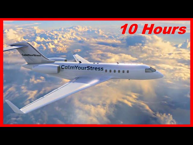 Airplane Sound for Sleep Deeply, 10 HOURS White Noise