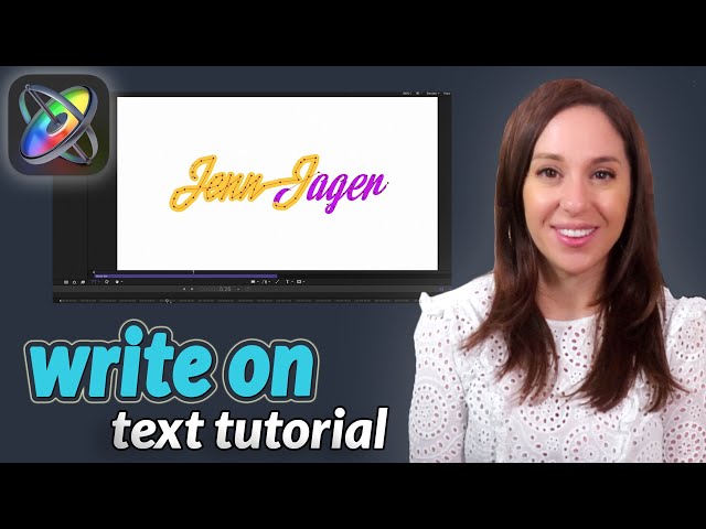 How to Make Text Write on in Apple Motion