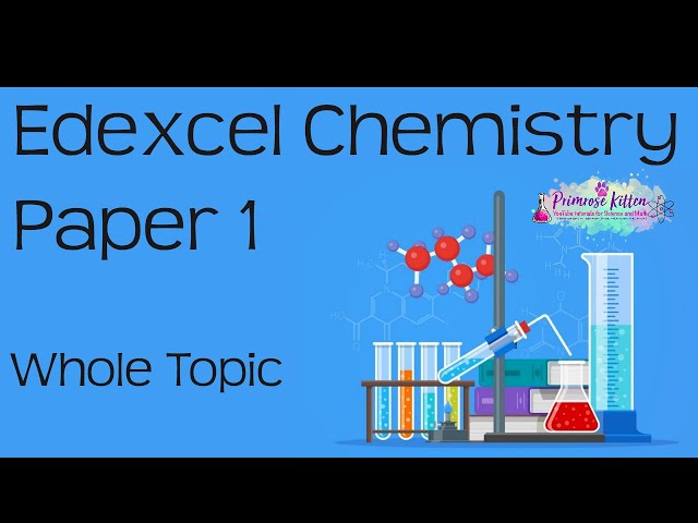The whole of EDEXCEL Chemistry Paper 1 or C1 in only 74 minutes. 9-1 GCSE Science Revision