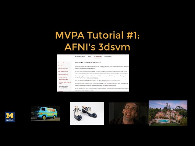 MVPA Tutorial #1: AFNI's 3dsvm