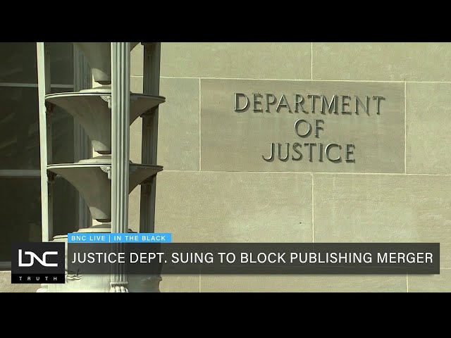 An Up Day on Wall Street, DOJ Suing To Block Publishing Merger