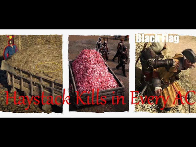Haystack Kills in every Assassin's Creed