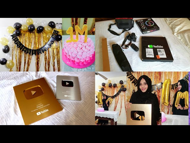 Most awaited moment | Unboxing my golden play button | Celebration time